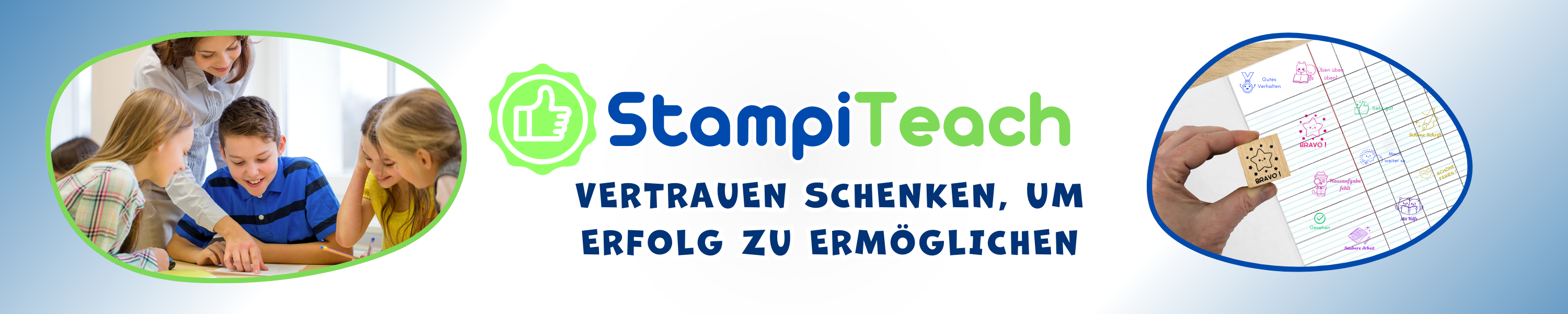 BANNIERE SHOP ALLEMAGNE (1) tampons encreurs enseignants pour encourager les élèves à l'école